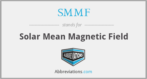 What does solar magnetic field stand for?
